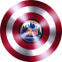 captain american shield with new york mets logo decal sticker