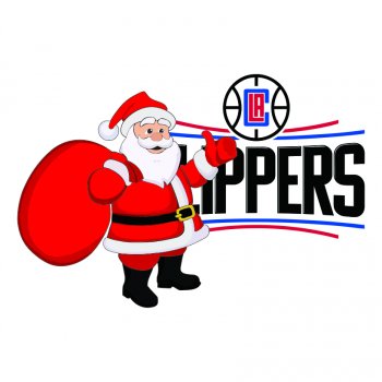 Los Angeles Clippers Santa Claus Logo iron on transfer