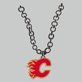 Calgary Flames necklace logo iron on transfer