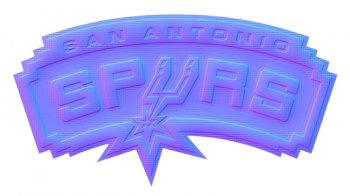 san antonio spurs 2003-pres primary colorful embossed logo iron on transfer