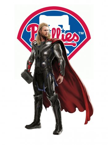 Philadelphia Phillies Thor iron on transfers