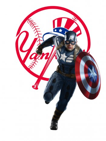 New York Yankees Captain America iron on transfers