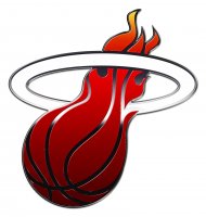 miami heat crystal logo iron on sticker