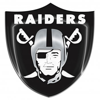 oakland raiders crystal logo decal sticker