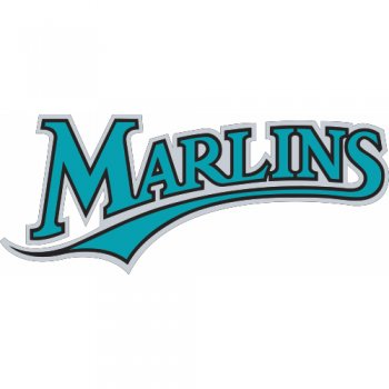 Florida Marlins Script Logo  Decals Stickers