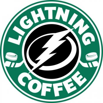 tampa bay lightning starbucks coffee logo iron on transfer