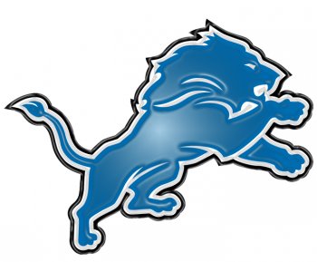 detroit lions 2009-pres primary plastic effect logo decal sticker