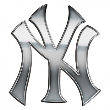 New York Yankees silver logo iron on transfer