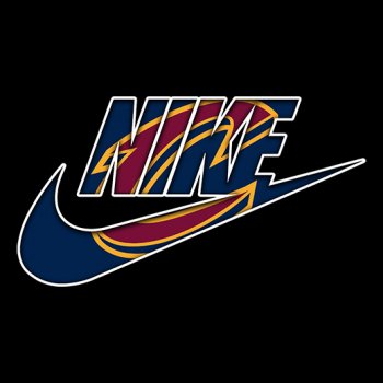 Cleveland Cavaliers nike logo iron on sticker