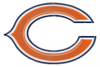 chicago bears 1974-pres primary plastic effect logo decal sticker