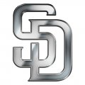 San Diego Padres silver logo iron on transfer