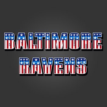 Baltimore Ravens American Captain Logo decal sticker