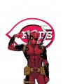 Cincinnati Reds Deadpool iron on transfers