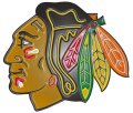 chicago blackhawks 2000-pres primary logo plastic effect logo decal sticker