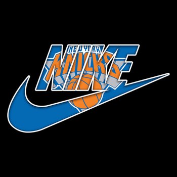 New York Knicks nike logo decal sticker