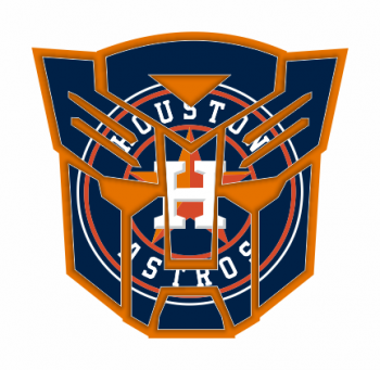 Autobots Houston Astros logo decal sticker