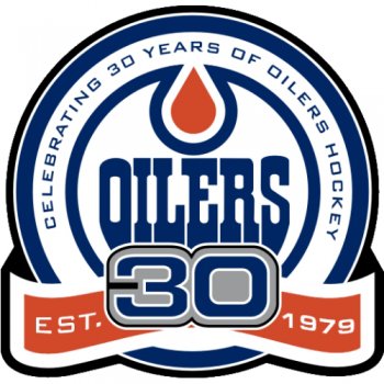 Edmonton Oilers Anniversary Logo  Decals Stickers