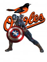 Baltimore Orioles Captain America iron on transfers