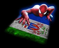 spiderman Yukon Flag decal sticker