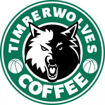 Product image/minnesota timberwolves starbucks coffee logo decal sticker