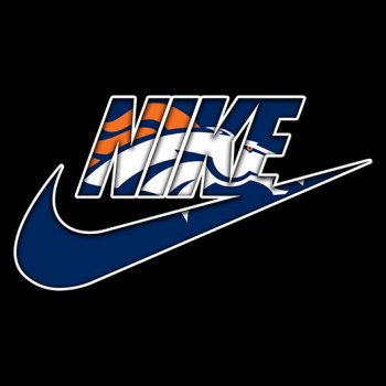 Denver Broncos nike logo iron on sticker