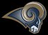 los angeles rams 2016-pres primary plastic effect logo decal sticker