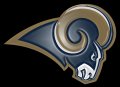 los angeles rams 2016-pres primary plastic effect logo decal sticker