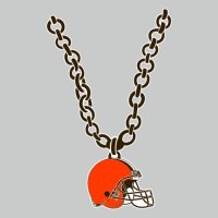 Cleveland Browns necklace logo iron on transfer