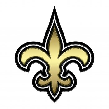 new orleans saints crystal logo decal sticker