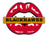 chicago blackhawks script logo iron on transfers