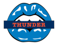 oklahoma city thunder script logo iron on transfers