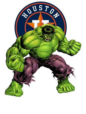 Houston Astros Hulk iron on transfers