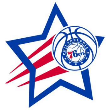 Philadelphia 76ers Basketball Goal Star decal sticker