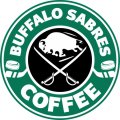 buffalo sabres starbucks coffee logo iron on transfer