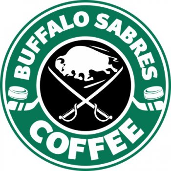 buffalo sabres starbucks coffee logo decal sticker