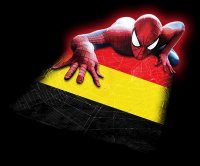 Spiderman BELGIUM Flag decal sticker