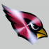 Arizona Cardinals Stainless steel logo decal sticker