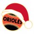 Baltimore Orioles Baseball Christmas hat iron on transfer