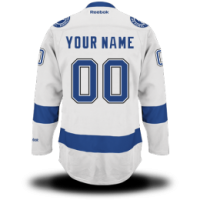 Tampa Bay Lightning Custom Letter and Number Kits for Road Jersey