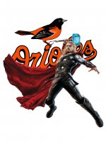 Baltimore Orioles Thor iron on transfers