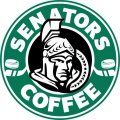 ottawa senators starbucks coffee logo iron on transfer