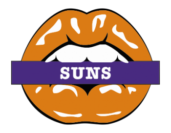 phoenix suns script logo iron on transfers