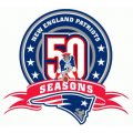 New England Patriots Anniversary Logo  Decals Stickers