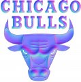 chicago bulls 1967-pres primary colorful embossed logo iron on transfer