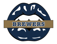 milwaukee brewers script logo iron on transfers