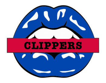 los angeles clippers script logo iron on transfers