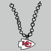 Kansas City Chiefs necklace logo iron on transfer