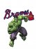 Atlanta Braves Hulk iron on transfers