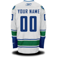 Vancouver Canucks Custom Letter and Number Kits for Road Jersey