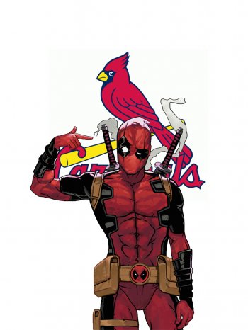 St. Louis Cardinals Deadpool iron on transfers